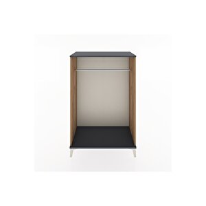 Hyperion Dolap Tek Askılı 88x44x134 Çam-antrasit