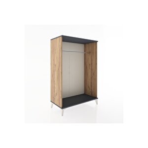 Hyperion Dolap Tek Askılı 88x44x134 Çam-antrasit