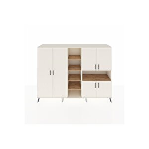 Hyperion Dolap 13 Raflı 6 Kapaklı 220x44x163 Aytaşı-aytaşı/çam