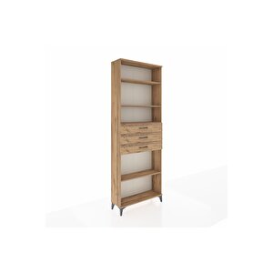 Arges Dolap 4 Raflı 3 Çekmeceli 88x30x243 Çam-çam