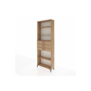 Arges Dolap 4 Raflı 3 Çekmeceli 88x30x243 Çam-çam