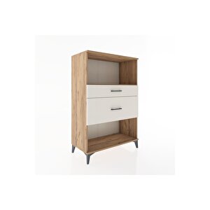 Hyperion Dolap Tek Raflı 2 Çekmeceli 88x44x134 Çam-aytaşı