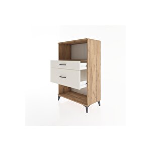 Hyperion Dolap Tek Raflı 2 Çekmeceli 88x44x134 Çam-aytaşı