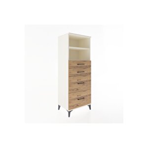 Hyperion Dolap 2 Raflı 4 Çekmeceli 60x44x163 Aytaşı-çam