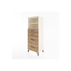 Hyperion Dolap 2 Raflı 4 Çekmeceli 60x44x163 Aytaşı-çam