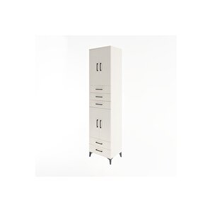 Hyperion Dolap 4 Raflı 5 Çekmeceli 4 Kapaklı 60x44x243 Aytaşı-aytaşı