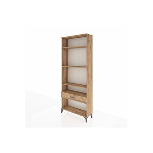 Arges Dolap 4 Raflı Tek Çekmeceli 88x30x221 Çam-çam