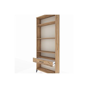 Arges Dolap 4 Raflı Tek Çekmeceli 88x30x221 Çam-çam