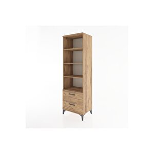 Hyperion Dolap 4 Raflı 2 Çekmeceli 60x44x195 Çam-çam