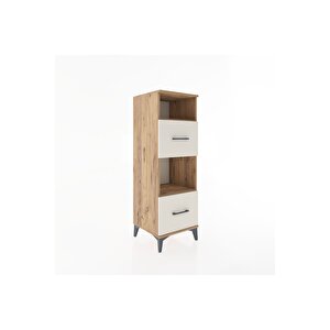 Hyperion Dolap 2 Raflı 2 Çekmeceli 44x44x134 Çam-aytaşı