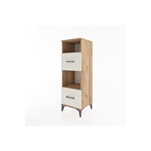 Hyperion Dolap 2 Raflı 2 Çekmeceli 44x44x134 Çam-aytaşı