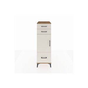 Kronos Dolap 2 Raflı 3 Çekmeceli Tek Kapaklı 44x59x134 Çam-aytaşı