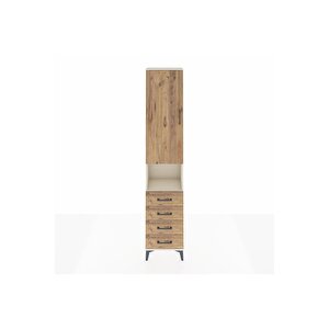 Arges Dolap 3 Raflı 4 Çekmeceli Tek Askılı 44x30x221 Aytaşı-çam