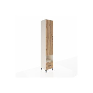 Hyperion Dolap 4 Raflı Tek Çekmeceli Tek Askılı 44x44x243 Aytaşı-çam
