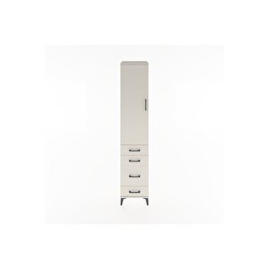 Hyperion Dolap 2 Raflı 4 Çekmeceli Tek Askılı 44x44x221 Aytaşı-aytaşı