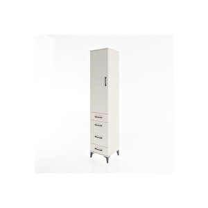 Hyperion Dolap 2 Raflı 4 Çekmeceli Tek Askılı 44x44x221 Aytaşı-aytaşı