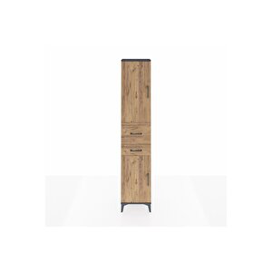 Arges Dolap 4 Raflı 2 Çekmeceli 2 Kapaklı 44x30x221 Antrasit-çam