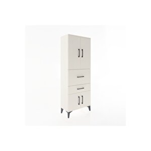 Arges Dolap 3 Raflı 2 Çekmeceli 4 Kapaklı 60x30x163 Aytaşı-aytaşı