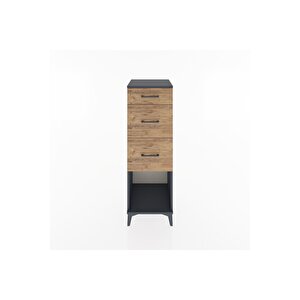 Hyperion Dolap 3 Çekmeceli 44x44x134 Antrasit-çam