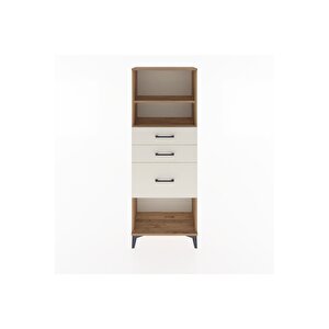 Arges Dolap 2 Raflı 3 Çekmeceli 60x30x163 Çam-aytaşı