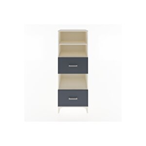 Hyperion Dolap 3 Raflı 2 Çekmeceli 60x44x163 Aytaşı-antrasit