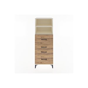 Hyperion Dolap 2 Raflı 4 Çekmeceli 60x44x163 Aytaşı-çam