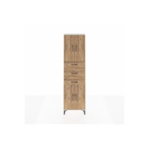 Arges Dolap 3 Raflı 3 Çekmeceli 4 Kapaklı 60x30x221 Aytaşı-çam