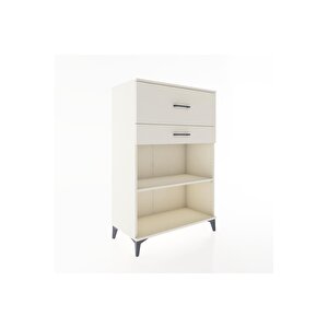 Hyperion Dolap Tek Raflı 2 Çekmeceli 88x44x134 Aytaşı-aytaşı