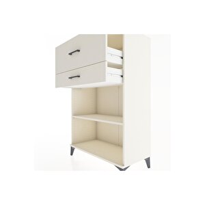 Hyperion Dolap Tek Raflı 2 Çekmeceli 88x44x134 Aytaşı-aytaşı