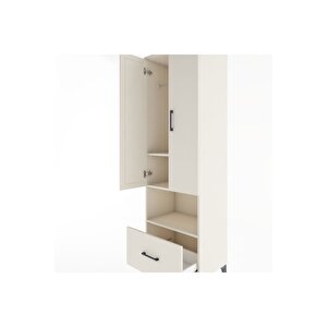 Hyperion Dolap 3 Raflı Tek Çekmeceli Tek Askılı 60x44x195 Aytaşı-aytaşı