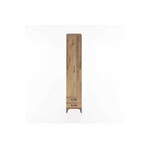 Hyperion Dolap 5 Raflı 2 Çekmeceli Tek Kapaklı 44x44x221 Çam-çam