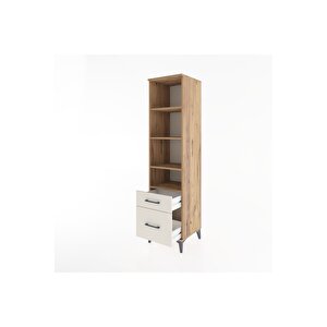 Hyperion Dolap 4 Raflı 2 Çekmeceli 44x44x182 Çam-aytaşı