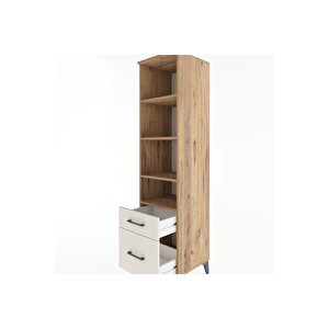 Hyperion Dolap 4 Raflı 2 Çekmeceli 44x44x182 Çam-aytaşı