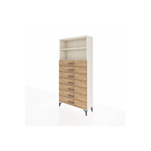 Arges Dolap 2 Raflı 7 Çekmeceli 88x30x182 Aytaşı-çam