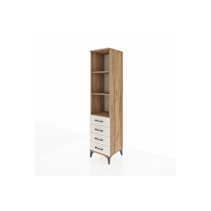 Hyperion Dolap 3 Raflı 4 Çekmeceli 44x44x195 Çam-aytaşı