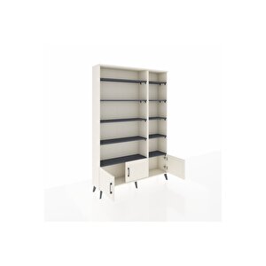 Arges Dolap 10 Raflı 3 Kapaklı 132x30x195 Aytaşı-aytaşı/antrasit