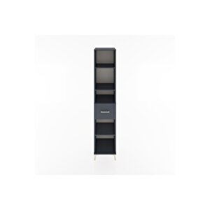 Hyperion Dolap 4 Raflı Tek Çekmeceli 44x44x221 Antrasit-antrasit