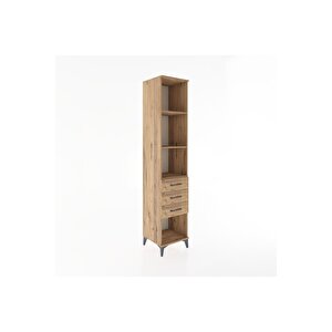 Hyperion Dolap 3 Raflı 3 Çekmeceli 44x44x221 Çam-çam