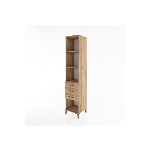 Hyperion Dolap 3 Raflı 3 Çekmeceli 44x44x221 Çam-çam