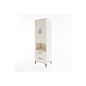 Hyperion Dolap 2 Raflı 2 Çekmeceli Tek Askılı 60x44x195 Aytaşı-aytaşı