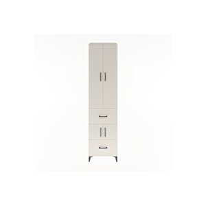 Hyperion Dolap 5 Raflı 2 Çekmeceli 4 Kapaklı 60x44x243 Aytaşı-aytaşı