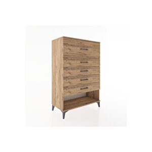 Hyperion Dolap 5 Çekmeceli 88x44x134 Çam-çam