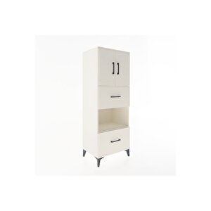 Hyperion Dolap 3 Raflı 2 Çekmeceli 2 Kapaklı 60x44x163 Aytaşı-aytaşı