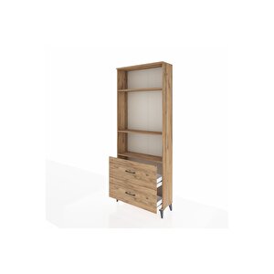 Arges Dolap 3 Raflı 2 Çekmeceli 88x30x221 Çam-çam