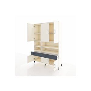 Hyperion Dolap 8 Raflı 2 Çekmeceli 6 Kapaklı 132x44x195 Aytaşı-aytaşı/antrasit