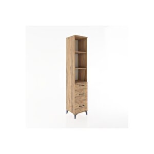 Hyperion Dolap 3 Raflı 3 Çekmeceli 44x44x221 Çam-çam