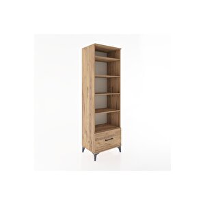 Hyperion Dolap 5 Raflı Tek Çekmeceli 60x44x195 Çam-çam