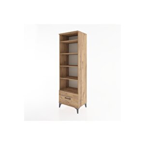 Hyperion Dolap 5 Raflı Tek Çekmeceli 60x44x195 Çam-çam