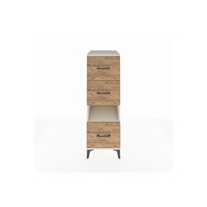 Kronos Dolap Tek Raflı 3 Çekmeceli 44x59x134 Aytaşı-çam