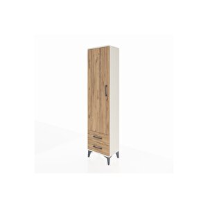 Arges Dolap 5 Raflı 2 Çekmeceli Tek Kapaklı 44x30x182 Aytaşı-çam